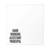 Bloc-note Principal adjoint de travail (Devant)