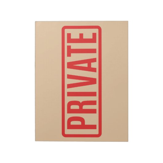 Bloc-note privé (Tourné)