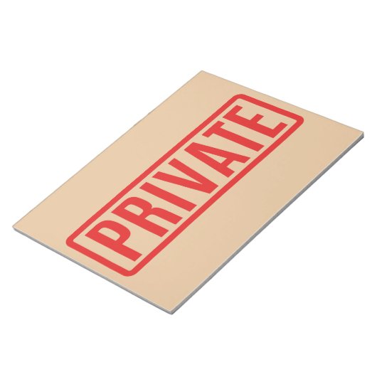 Bloc-note privé (Incliné)