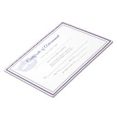 Bloc-note Prix America Pageant de la Couronne de la réussite (Incliné)