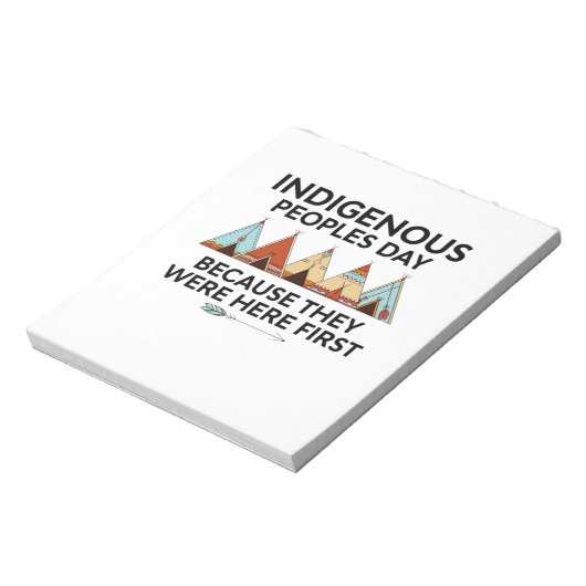 Bloc-note Prix Indigenous Peoples Day They Were Here First N (Tourné)