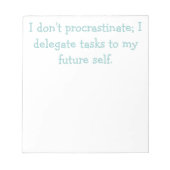 Bloc-note Procrastination (Devant)