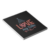 Bloc-note Professeur Art Amour Ma Tribu (Incliné)