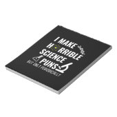 Bloc-note Professeur Cadeaux | Chimie que je fais horrible (Tourné)