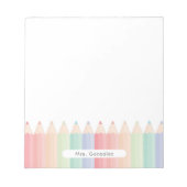 Bloc-note Professeur de cuisine personnalisé Rainbow (Devant)