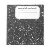 Bloc-note Professeur de livre de composition (Devant)