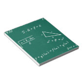 Bloc-note professeur de mathématiques algebra geek (Incliné)