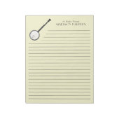 Bloc-note Professeur de musique de Banjo (Tourné)