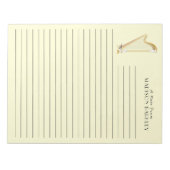 Bloc-note Professeur de musique musicale de Harp (Devant)