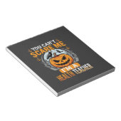 Bloc-note Professeur de santé Halloween Citrouille effrayant (Incliné)
