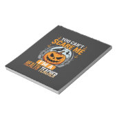 Bloc-note Professeur de santé Halloween Citrouille effrayant (Tourné)