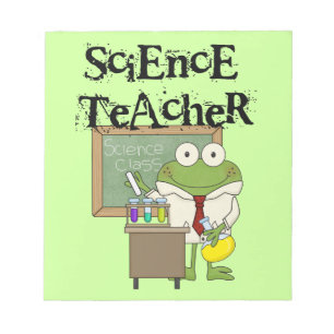 Bloc-note Professeur de sciences de la grenouille