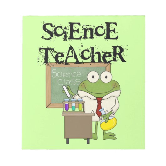 Bloc-note Professeur de sciences de la grenouille (Devant)