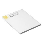 Bloc-note Professeur de soleil aquarelle alimentant les espr (Incliné)
