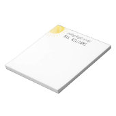 Bloc-note Professeur de soleil aquarelle alimentant les espr (Tourné)