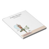 Bloc-note Professeur de yoga arbre pose exercice forme femme (Incliné)