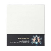 Bloc-note Professeur de Yoga Méditation Pose Brume Lumineuse (Devant)