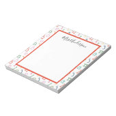 Bloc-note Professeur d'école maternelle d'impression alphabe (Tourné)