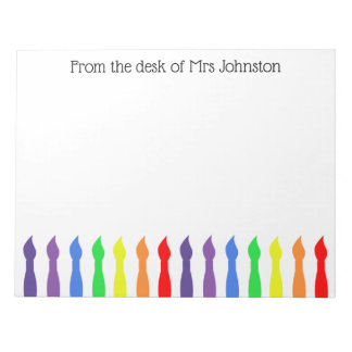 Bloc-note Professeur, du bureau de, votre nom, pinceaux d'ar