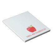 Bloc-note Professeur Mignon Fantaisiste Aquarelle Pomme Pers (Incliné)