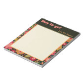 Bloc-note Professeur personnalisé Joli Floral Chemin d'accès (Tourné)