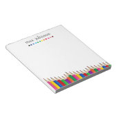 Bloc-note Professeur personnalisé Rainbow Pencil (Incliné)