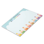 Bloc-note Professeur personnalisé Rainbow Pencil (Incliné)
