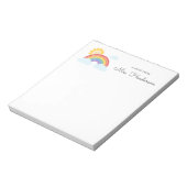Bloc-note Professeur Soleil Arc-en-ciel  (Tourné)