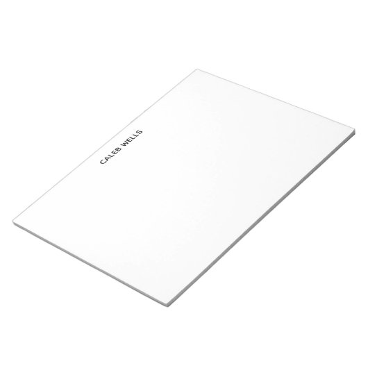 Bloc-note Profession simple blanc attrayant (Incliné)