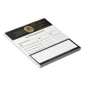 Bloc-note Professional 3D Gold Medical Caduceus Appointment (Incliné)