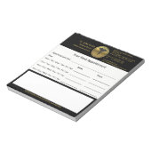 Bloc-note Professional 3D Gold Medical Caduceus Appointment (Tourné)