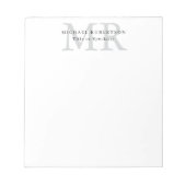 Bloc-note Professional Classical Monogram Minimalist Plain (Devant)