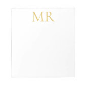 Bloc-note Professional Classical Monogram Minimalist Plain (Devant)