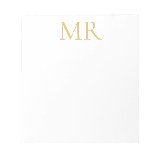 Bloc-note Professional Classical Monogram Minimalist Plain (Devant)