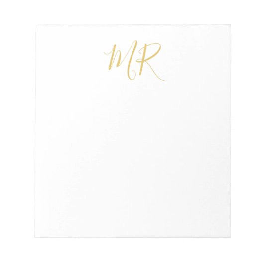 Bloc-note Professional Classical Monogram Minimalist Plain (Devant)