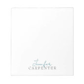 Bloc-note Professional elegant modern minimalist plain (Devant)