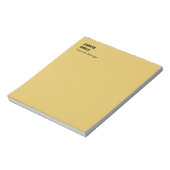 Bloc-note Professional minimalist modern gold color (Tourné)