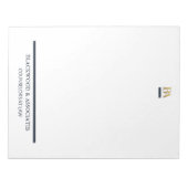 Bloc-note Professional Navy Gold Monogram Legal Desk Pad (Devant)
