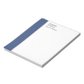 Bloc-note Professional plain minimalist modern blue white (Tourné)