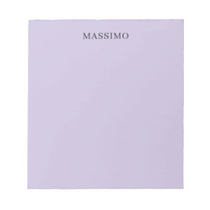 Bloc-note Professionnel Classique Unique Nom Propre Violet C