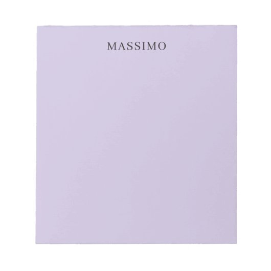 Bloc-note Professionnel Classique Unique Nom Propre Violet C (Devant)
