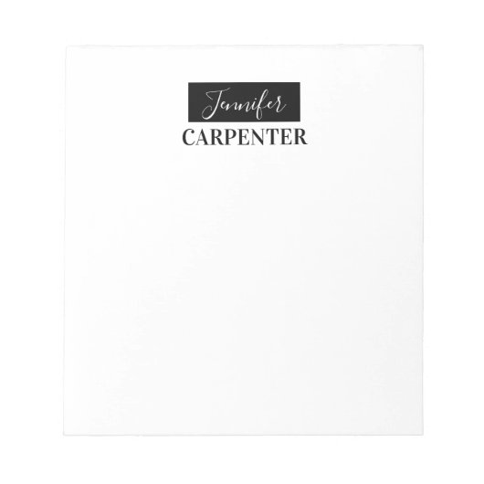 Bloc-note Professionnel élégant moderne minimaliste simple (Devant)