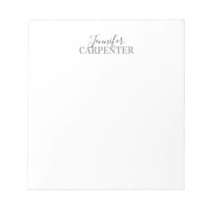 Bloc-note Professionnel élégant moderne minimaliste uni 