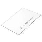 Bloc-note Professionnel Élégant Moderne Simple Votre Nom (Incliné)