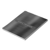 Bloc-note Professionnel Exécutif Noir Entreprise Moderne (Tourné)