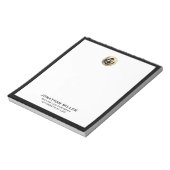 Bloc-note Professionnel Logo Black Frame Law Firme (Tourné)