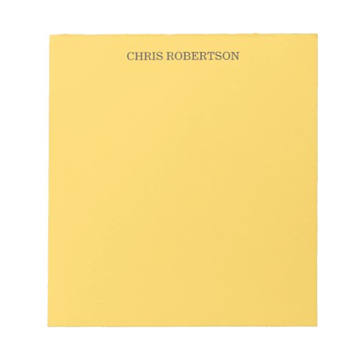 Bloc-note Professionnel Moderne Élégant Simple (Devant)