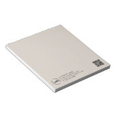 Bloc-note Professionnel Moderne Logo d'entreprise Beige (Incliné)