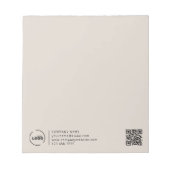 Bloc-note Professionnel Moderne Logo d'entreprise Beige (Devant)