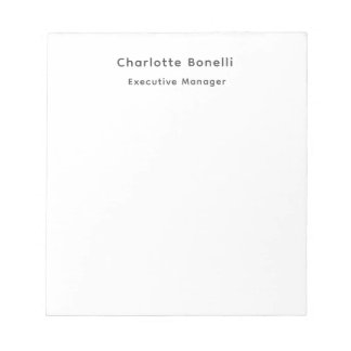 Bloc-note Professionnel Moderne Minimaliste Simple
